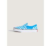 Vans - Kids Classic Slip-On Checkerboard Shoes (4-8 Years), Blue, Size: 1.5