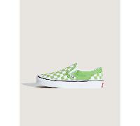Vans - Kids Classic Slip-On Checkerboard Shoes (4-8 Years), Green, Size: 2