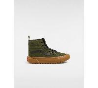 Vans - Kids Metallic Pop MTE Sk8-Hi Shoes (4-8 Years), Green, Size: 2.5