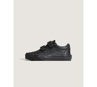 Vans - Kids Old Skool Hook and Loop Classic Tumble Shoes (4-8 Years), Black, Size: 10.5