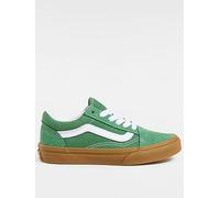 Boys Old Skool Shoes in Bright Gum Green