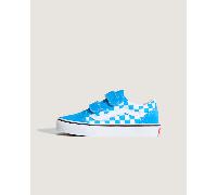 Vans - Kids Old Skool V Checkerboard Shoes (4-8 Years), Blue, Size: 13