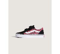 Vans Shoes (Trainers) Old Skool V GLITTER LEOPARD Diva Pink in Black 11.5 kid