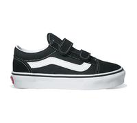 Kids UY Old Skool V Suede Touch 'n' Close Trainers Black/White