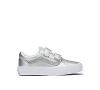 Vans Kids Old Skool Velcro Trainers, Grey, Size 10 Younger, Women Grey