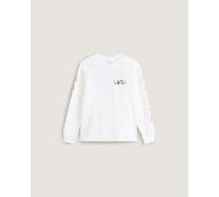 Vans - Kids Racing Flames Long Sleeve T-Shirt (8-14 Years), White, Size: M
