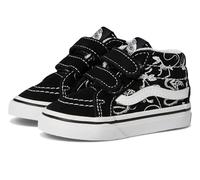 Vans Kids Sk8-mid Reissue V (Infant/Toddler) Children's Trainers Unisex, Glow Black/True White Skeletons, 15.5 cm