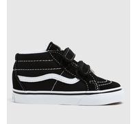Vans Kids Sk8-Mid Reissue V Trainers in Black & White, Fabric, Size: 6 UK 6