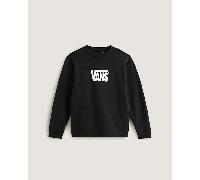 Vans - Kids Stretch Logo Crew Sweatshirt (8-14 Years), Black, Size: M