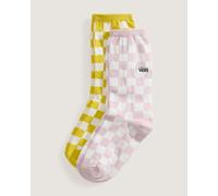 Vans - Kids Ticker Crew Socks (2 pairs), Yellow, Size: XXS (10-12.5 )