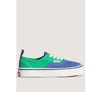 Vans Kids Unisex Authentic Elastic Lace Trainer, Blue, Size 2 Older Blue