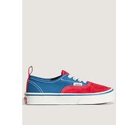 Vans Kids Unisex Authentic Elastic Lace Trainer, Red, Size 11 Younger Red