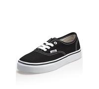 Vans Kids Unisex Authentic Trainer, Black, Size 2 Younger Black