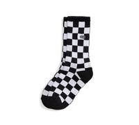 Vans Kids Unisex Checkerboard Crew Socks - Black - Size X-Small