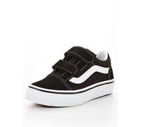 Vans Kids Unisex Old Skool Trainer, Black/White, Size 13 Younger Black/White