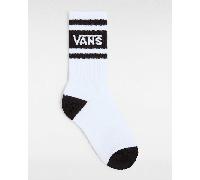 Vans - Kids Vans Drop V Logo Crew Socks (1 Pair), White, Size: 13.5-5