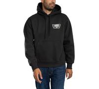 Back Patch Pullover Hoodie Black/White M
