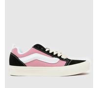 Vans Knu Skool Trainers in Black & pink UK 4 (EU 36½)