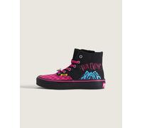 Vans - KPop Demon Hunters x Vans Kids Authentic Hi 2.0 Zip Shoe (4-8 years), Black, Size: 12.5