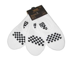 VANS Ladies No Show Trainer Liner Socks White 3 Pairs Size 4 - 7½