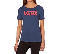 vans Ladies Timeless Basic VA31PH T-Shirt - Crown Blue KYQ - Small, Crown Blue Kyq, S