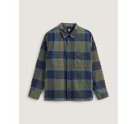 Vans - Larkspur Plaid Flannel Shirt, Man, Black, Size: XL