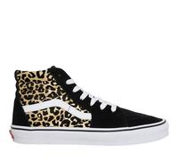 Vans Leopard Sk8 Hi Top Trainers UK Size 4 Flocked Animal Print Black BNIB