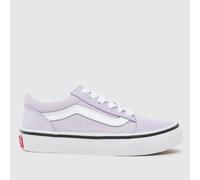 Vans Lilac Old Skool Girls Junior Trainers UK 12 (EU 30)