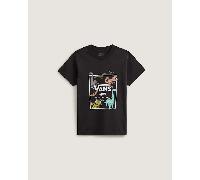 Vans - Little Kids Glow Dino T-Shirt (2-8 Years), Black, Size: 5-6Y