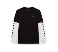 Vans - LONG CHECK TWOFER T-Shirt (8-14 Years), Black, Size: L