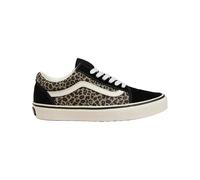 Vans - Low skateboard shoes - Old Skool Black/Leopard for Women - Size 7 US Black
