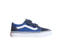 Vans - Low-top skate shoes with Velcro fastening - Old Skool V Navy True White - Kid Size 34 - Blue Blue 34