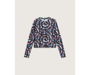 Vans - Ludlow Mesh Long Sleeve T-Shirt, Woman, Black, Size: XXL