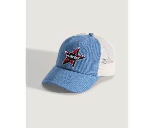 Vans - Marked Jockey Trucker Hat, Man, Blue, Size: One size