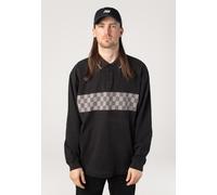 Vans - Medford Checkerboard Long Sleeve Polo, Man, Black, Size: XL