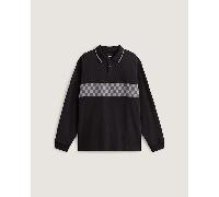 Vans - Medford Checkerboard Long Sleeve Polo, Man, Black, Size: XXL