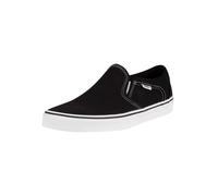 Vans Men's Mn Asher Sneaker, Black Canvas Black White 187, 8 UK