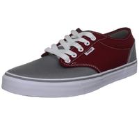 Vans Men's Atwood Vulcanised Skate Trainers, Canvas/Mid Grey/Rio Red, 7 UK