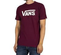 Vans Men's Classic Drop V T-Shirt, Burgundy-Marshmallow, S