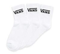 Vans | Men's, Classic Half Crew Socks, 3-Pack, White, 8.5-13 UK