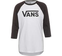 Vans Men's Classic Raglan T-Shirt, White-Black, M