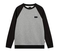 Vans Mens Core Basic Raglan Crew Sweatshirt - Black/Cement Heather - XL