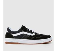 Vans Men's Cruze 3.0 Trainers in Black & White, Contrast Stitch, Suede, Size: 7 UK 7
