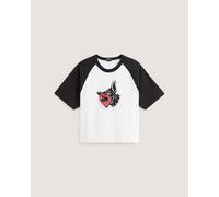 Vans Mens Dayana Dog Face Short Sleeves Tee - White Cotton - Size Medium