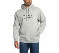 Vans Men's Determined Back Graphic Pullover Hoodie, Light Grey, L
