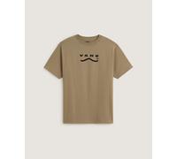 Vans Mens Determined Short Sleeves - Khaki Cotton - Size Small