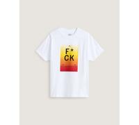 Vans Mens Fck The Algorithm Short Sleeves Tee - White Cotton - Size X-Small