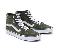 Vans Men's Filmore Hi Sneaker, Suede/Canvas Grape Leaf/White, 7 UK