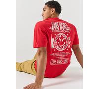 Vans Mens Graphic Back Print Crew Neck T-Shirt, Red, Size Xl, Men Red