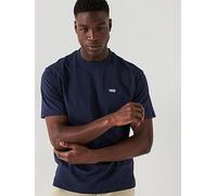 Vans Mens Left Chest Logo Oversized T-shirt - Navy Blue, Navy, Size S, Men Navy